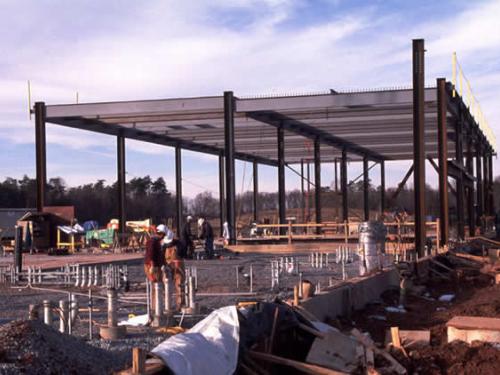 Structural steel for Udvar-Hazy Center utility plant