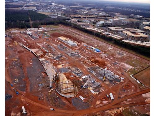 Udvar-Hazy Center Aerial View Looking SW, Jan 02