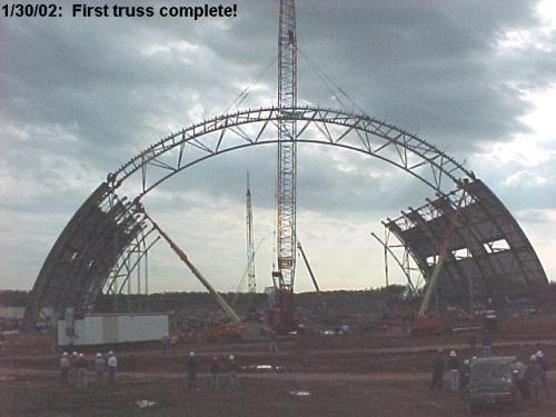 First Udvar-Hazy Center truss completed