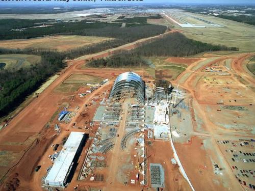 Udvar-Hazy Center Aerial View Looking N, Mar 02