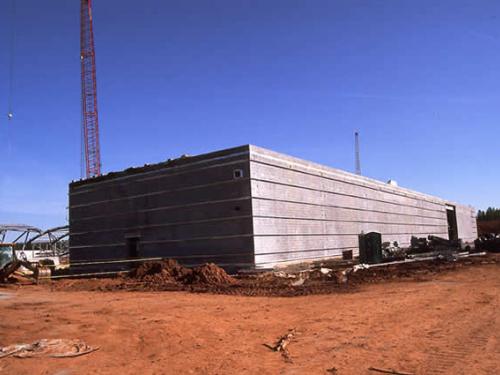 Central Utility Plant has walls and roof