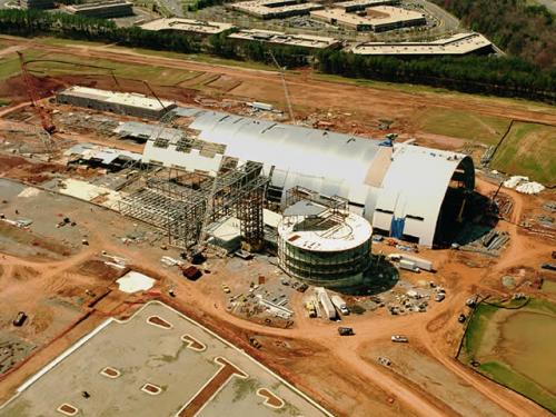 Udvar-Hazy Center Aerial View Looking SW, Apr 02