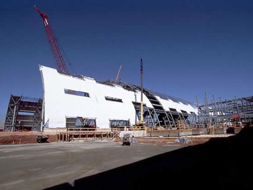 Udvar-Hazy Center Aviation Hangar past halfway point