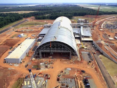 Udvar-Hazy Center Aerial View Looking N, Jul 02