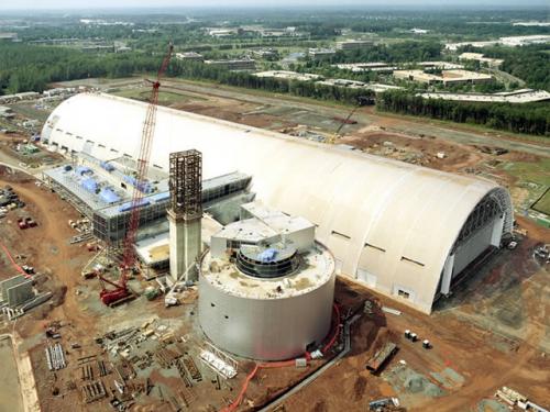 Udvar-Hazy Center Aerial View Looking SW, Sep 02