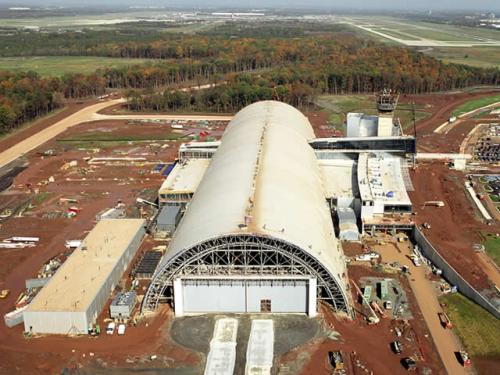 Udvar-Hazy Center Aerial View Looking N, Nov 02