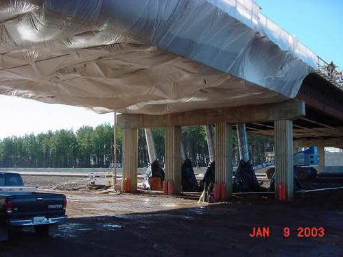 Wrapping in the Udvar-Hazy Center underpass