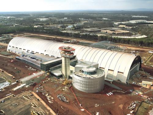 Udvar-Hazy Center Aerial View Looking SW, Feb 03