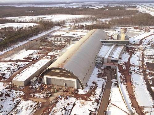 Udvar-Hazy Center Aerial View Looking N, Mar 03