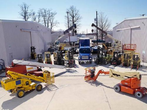 Moving equipment at Garber Restoration Facility