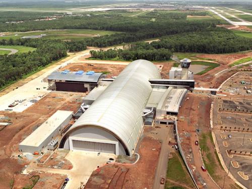 Udvar-Hazy Center Aerial View Looking N, Jun 03