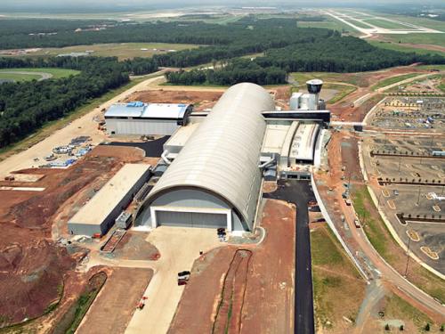 Udvar-Hazy Center Aerial View Looking N, Jul 03