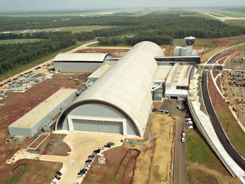 Udvar-Hazy Center Aerial View Looking N, Sep 03