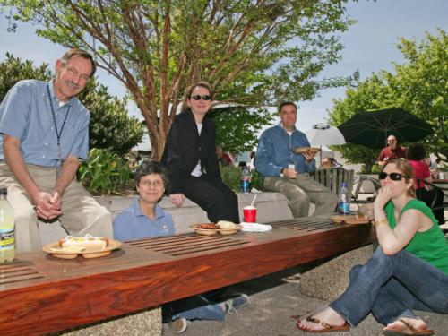 Development Staff at Clean-Up Day