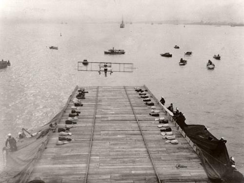 First Airplane Landing on a Ship