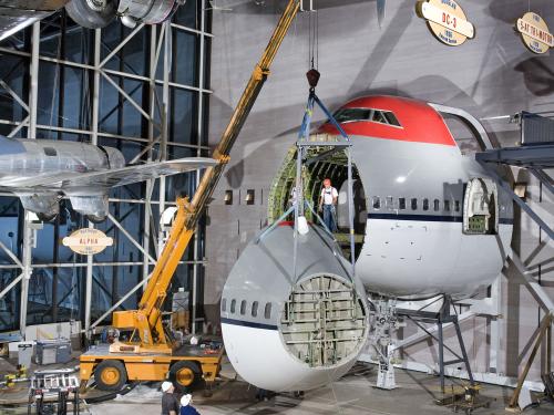 America by Air - Boeing 747 Forward Fuselage Installation