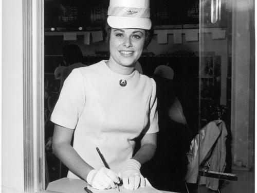 Stewardess in the 1960s