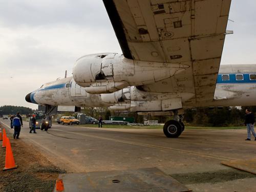 The Lockheed Constellation During Move to the Udvar-Hazy Center