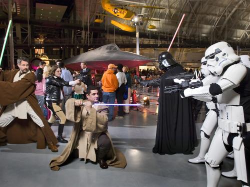 Star Wars Characters at Air & Scare at the Udvar-Hazy Center