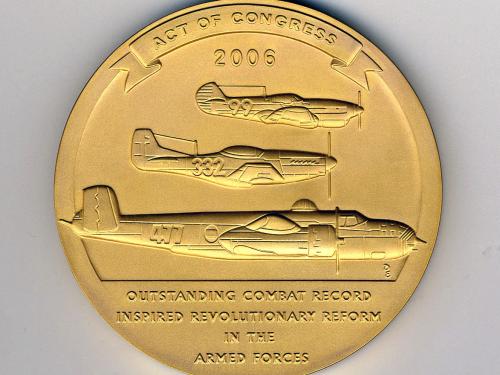 Tuskegee Airmen Gold Medal (Reverse)