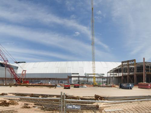 Construction at the Steven F. Udvar-Hazy Center