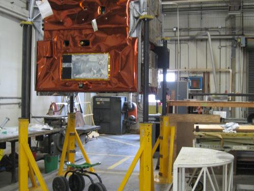 ATS-6 Earth Viewing Module in Restoration Shop