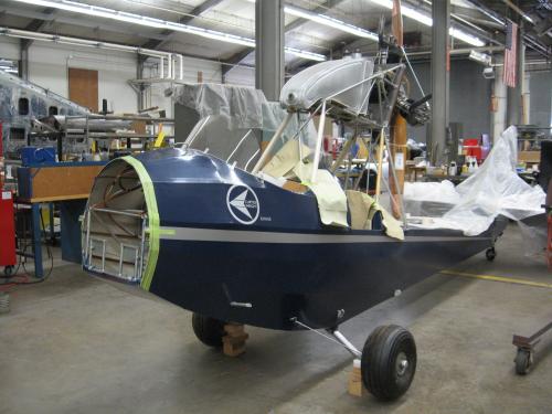 Curtiss-Wright CW-1 Junior in Restoration Shop