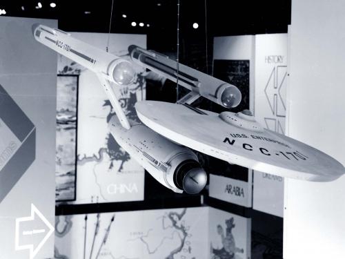 Star Trek Starship "Enterprise" on display in Rocketry and Spaceflight