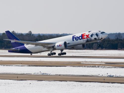 Panda Plane - Tai Shan Departs from Dulles Aboard Boeing 777