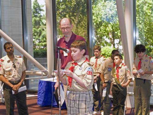 Boy Scouts at Space Day 2010