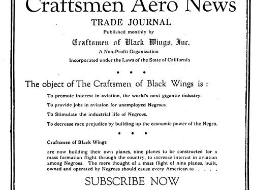 Flyer: “Interested in Negro Progress”