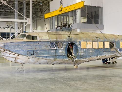 Sikorsky JRS-1 Arrival at Udvar-Hazy Center