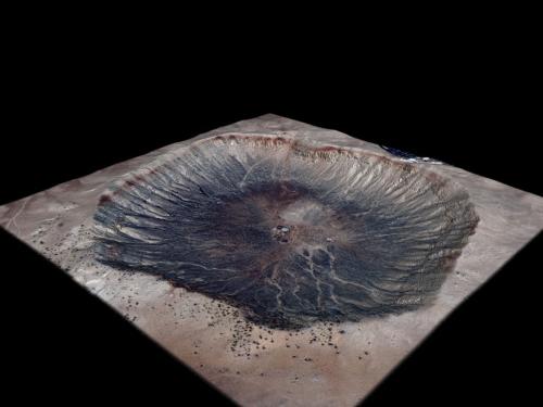 Meteor Crater Topography