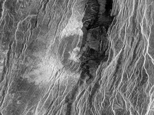 Crater Somerville on Venus