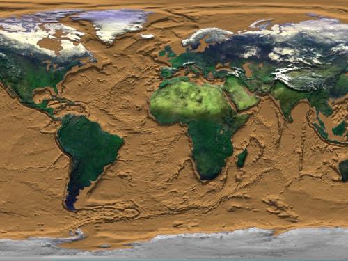  Relief Map of the Planet Earth