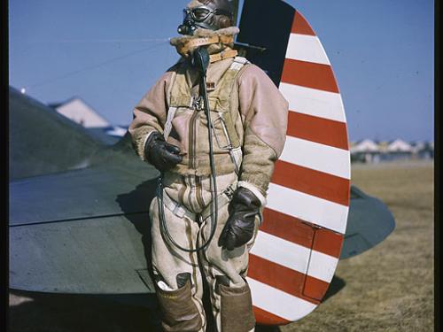 Rudy Arnold Photograph of Lt. Gilbert L. Meyers in Flight Gear