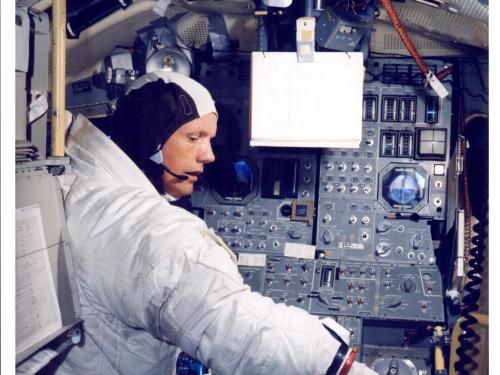 Armstrong in LM Simulator