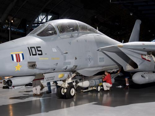 Grumman F-14D (R) at the Steven F. Udvar-Hazy Center