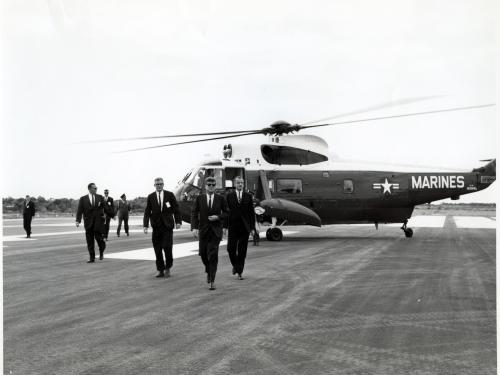 President John F. Kennedy and Sikorsky Helicopter