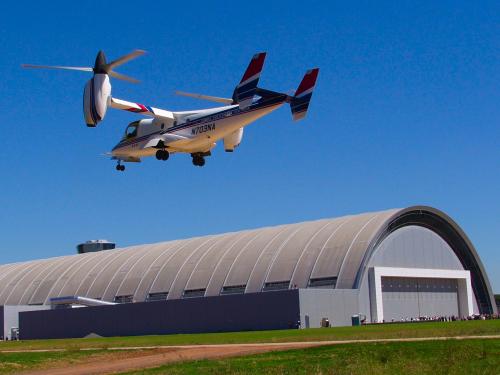 Bell XV-15 Tilt Rotor Lands at Udvar-Hazy Center