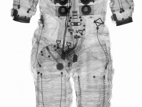 X-ray image of Alan Shepard’s Apollo 14 Spacesuit