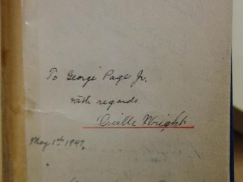 Orville Wright Autograph