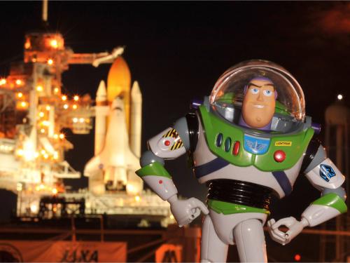 Buzz Lightyear at the Launch Pad