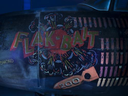 UV photo of Flak-Bait painting