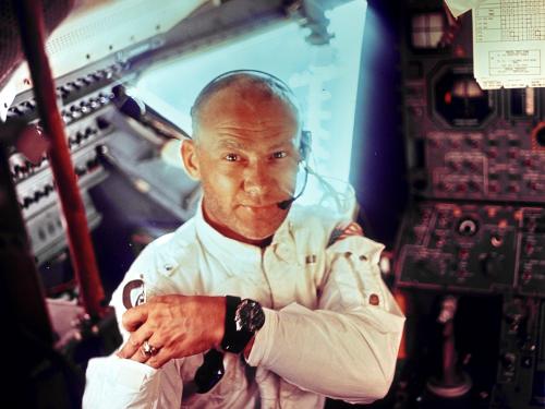 Apollo 11 Edwin E. (Buzz) Aldrin and Lunar Module Interior