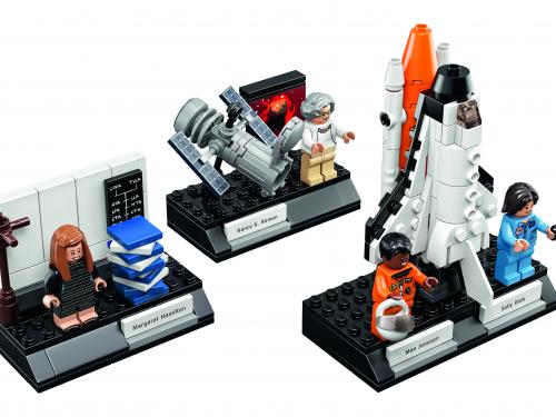 A photo of the "Women of NASA" Lego collection.