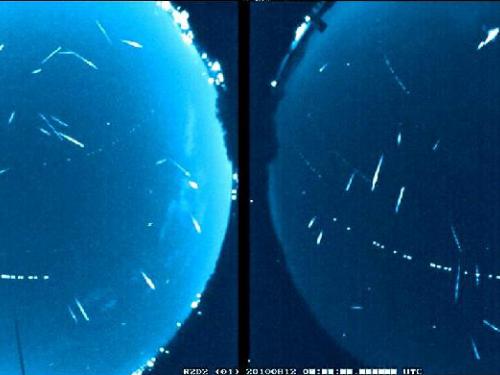 Composite of 2010 Perseid Meteors