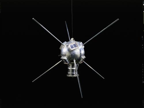 Replica of the Vanguard 1 Satellite on Display