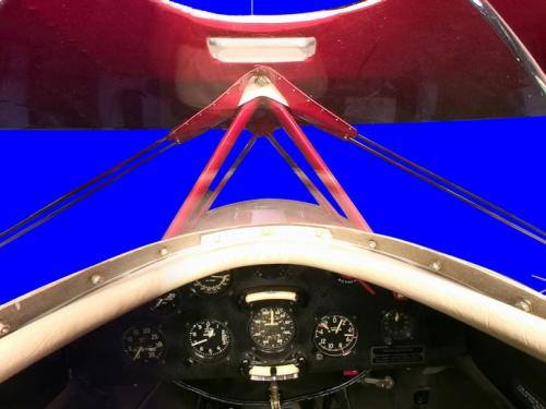 Panoramic photography of Pitts Special S-1C cockpit