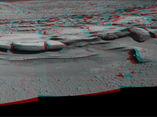 3D Anaglyph of Sandstone Outcrop